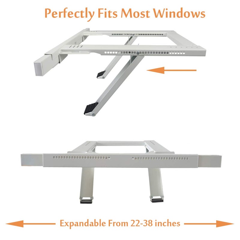Jeacent Universal Window Air Conditioner Support Bracket No Drilling ,No Tools, Heavy-Duty Window AC Bracket Supports Up to 200lbs, Fits Single or Double Hung Windows - Image 4